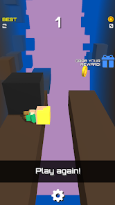 Challenge level with rewards and obstacles